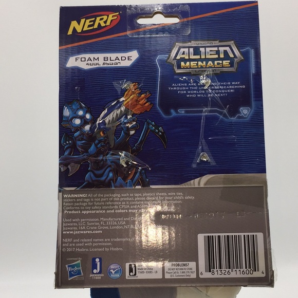 Nerf Alien Menace Foam Blade Sword Toy 18" Hasbro New - Picture 5 of 10